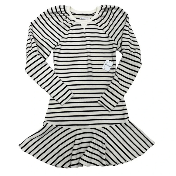 FREE PEOPLE SAYLOR Lili Mini Striped Drop Waist Sweater Dress Long Sleeve XS. - Picture 5 of 12